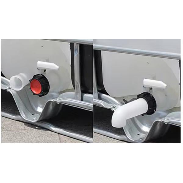 Medium liquid easy to handle bulk container 1000 L IBC chemical storage tank Blue plastic water storage tank