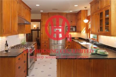 Modern Elegant Solid Wood Kitchen Cabinet with Excellent Design and Quality