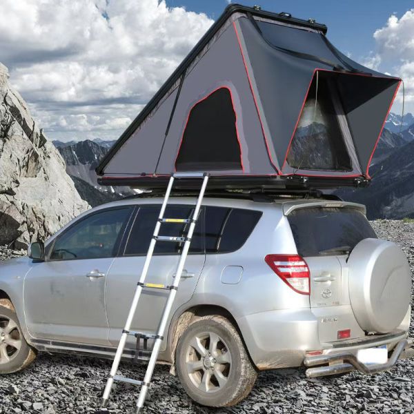 Aluminum 3 Person Rooftop Tent Hard Shell Pop up Waterproof HardShell Roof Top Tent for Truck Jeep Car SUV Tent for Car Parking