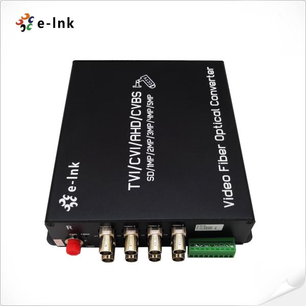 8Ch 5MP HD Video 4 em 1 WDM video 1310nm 1550nm do conversor da fibra