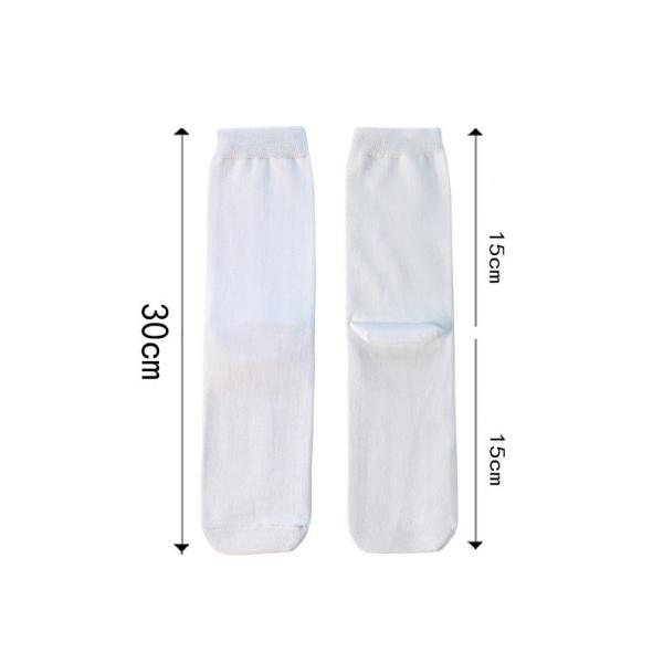 Blank Polyester White Sublimation Socks For Customized Photos Printing