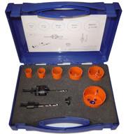 M3/M42 Ensemble de scies à trous bi-métalliques 19-57 mm avec boîtier en plastique