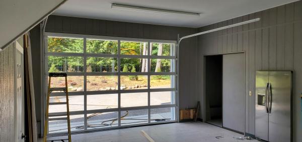 Porta secional isolada da garagem da liga de alumínio com abertura vertical/horizontal automática