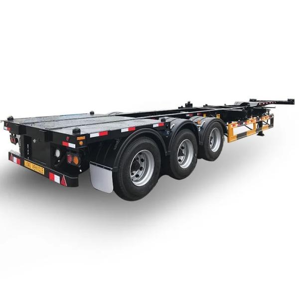 20FT/30FT/40FT/45FT 3axles Skeletal/Skeleton Chassis Container Semi Trailer with 1