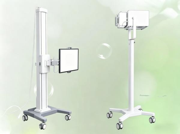 Portable DR Panel Mobile Bucky Stand, Foldable Adjustable X-ray Bucky Holder for Medical Radiology