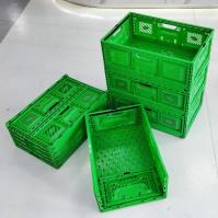 折りたたみ式プラスチッククレート、スタッカブル収納、メッシュ、農場、頑丈なプラスチッククレート、果物と野菜用