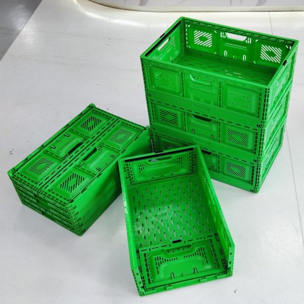 折りたたみ式プラスチッククレート、スタッカブル収納、メッシュ、農場、頑丈なプラスチッククレート、果物と野菜用