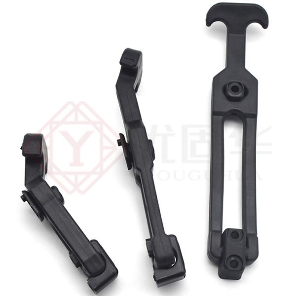 Flexible Rubber Hood Catch Rubber T Handle Draw Latch With Brackets