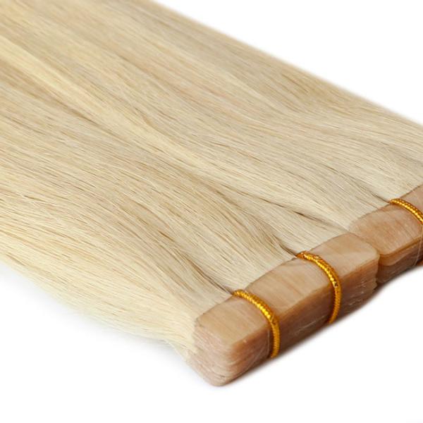 Tela natural Remy marrom em 99J Extensões de cabelo Invisíveis Injetadas