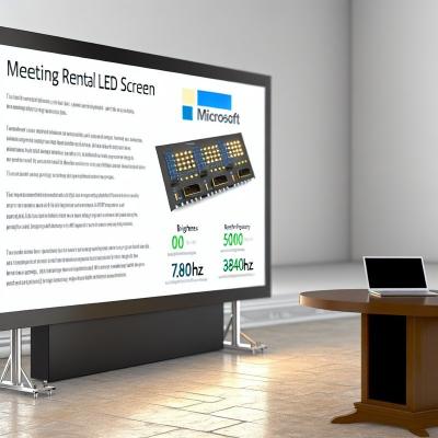 Meeting Rental LED Screen with Brightness Adjustment 0-100 levels adjustable and Refresh Frequency 3840HZ