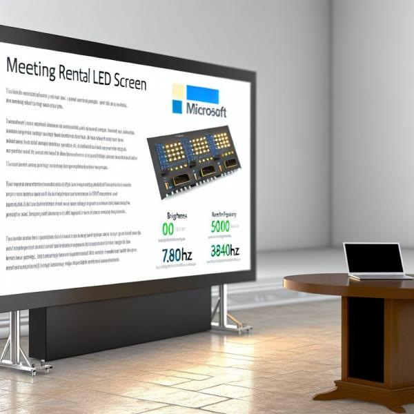 Meeting Rental LED Screen with Brightness Adjustment 0-100 levels adjustable and Refresh Frequency 3840HZ