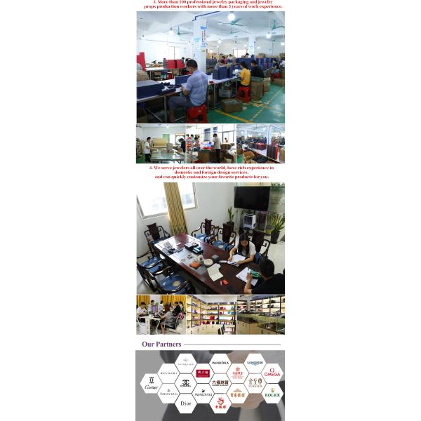 Logotipo personalizado Caja de joyas de cuero PU para anillo de boda Collar Brazalete de Hanhong