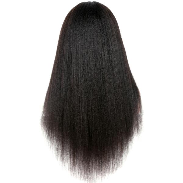 Yaki Kinky Straight Full Lace Wigs Human Hair No Chemical No Tangle