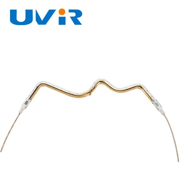 Tuyaux de chauffage à infrarouge au quartz d'or UVIR 1800-2200°C