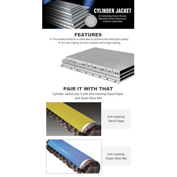 Impression Matt Heidelberg Cylinder Jacket Transfer SM74  For Offset Printing Machine