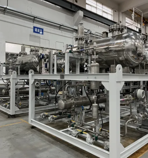 Skid Mounted Gas Hydrogen Purification System - H2 Polishing Package with 500-1000 Nm3/h Capacity and 99.9999% Purity