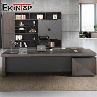 Mesa de escritório em forma de L de alta qualidade Mesa do CEO Estilo de negócios Mesa única