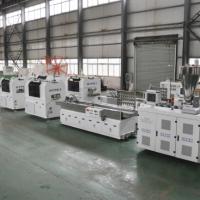Shenzhen HYPET popular máquina de extrusión de cable de conducto de alambre de PVC con máquina de perforar y máquina de ranura