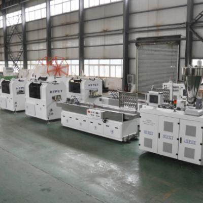 Shenzhen HYPET Popular PVC Wire Duct Cable Extrusion Machine With Punching Machine And Slotting Machine