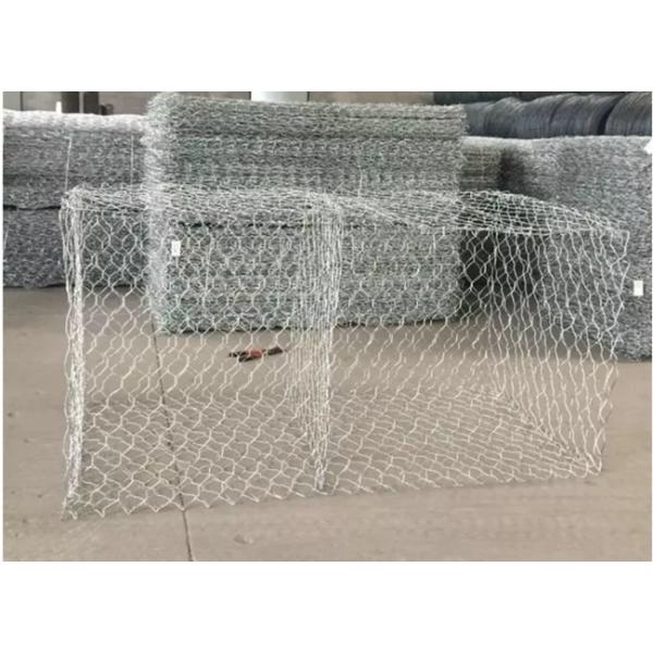 4x2x0.3 Hexagonal Hole Galfan Gabion Box Znal Coated Iron Wire Mesh Retaining Wall