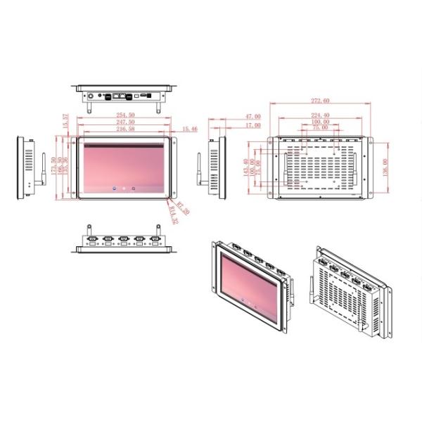 10.1-Inch Android Embedded Interface for Smart Vending Machines, Healthcare Terminals, Kiosk Systems, and Retail Solutions