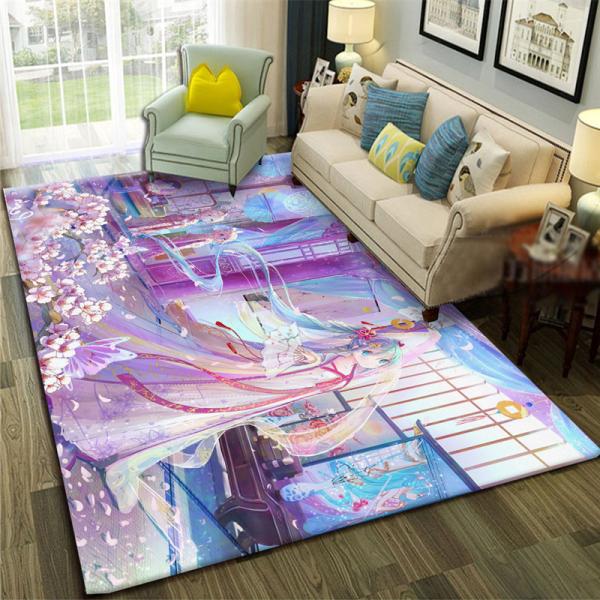 3D Printing Crystal Velvet Floor Carpet Rug Dining Room Floor Mat