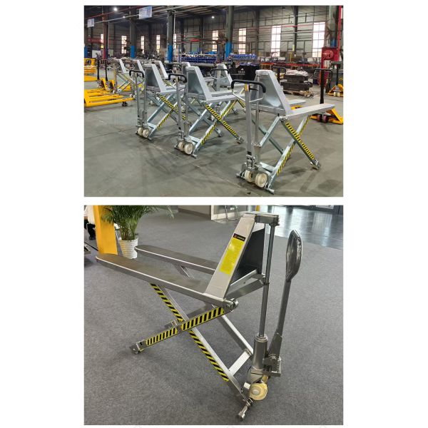 Sinolift Stainless Steel High Lift Hydraulic Pallet Truck HLT15S-II for Corrosion-Resistant Material Handling