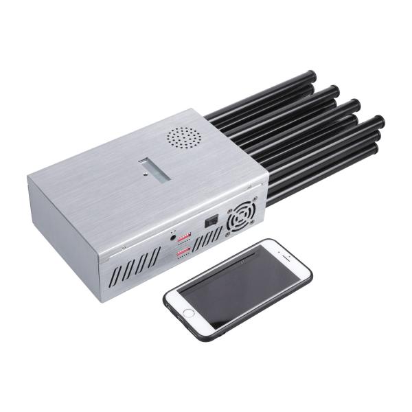 37W Portabe 12 Antennas  2G.3G.4G.5G Cell Phone Signal Jammer .LORA.GPS.5.2G.5.8G WIFI With High Gain 2.5dbi Antenna