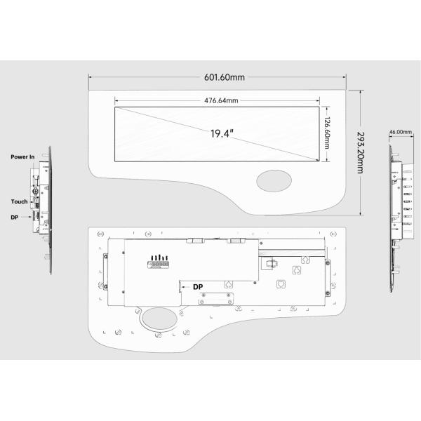 Ideck complete button panel 19.4inch Touch Button Standard Size