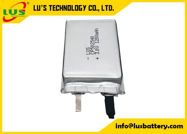 CP502540 Li-MnO2 soft pack battery 1200mah CP Lithium maganese battery CP502537 CP502540