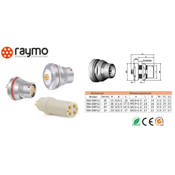 DBPLU DBPLE Hermetic Low Profile Front Projecting Receptacle IP68 Waterproof connector