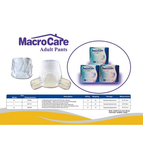 Ворсистый ODM Macrocare ABDL взрослый задыхается устранимая нежность Breathable