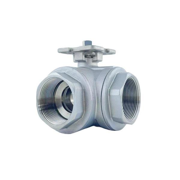 304/316 Alta plataforma de aço inoxidável válvula de esfera tipo T Pressão nominal direta Pn1.6MPa