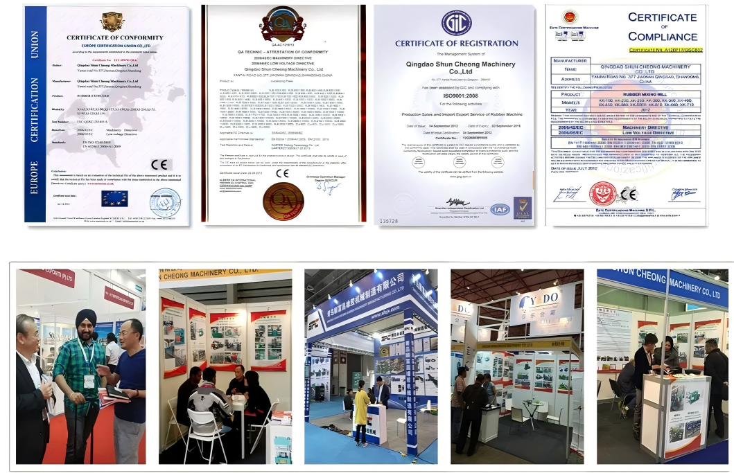 Precise Temperature Control Force Feeding Single Screw Rubber Extruder Machine with PLC Control System