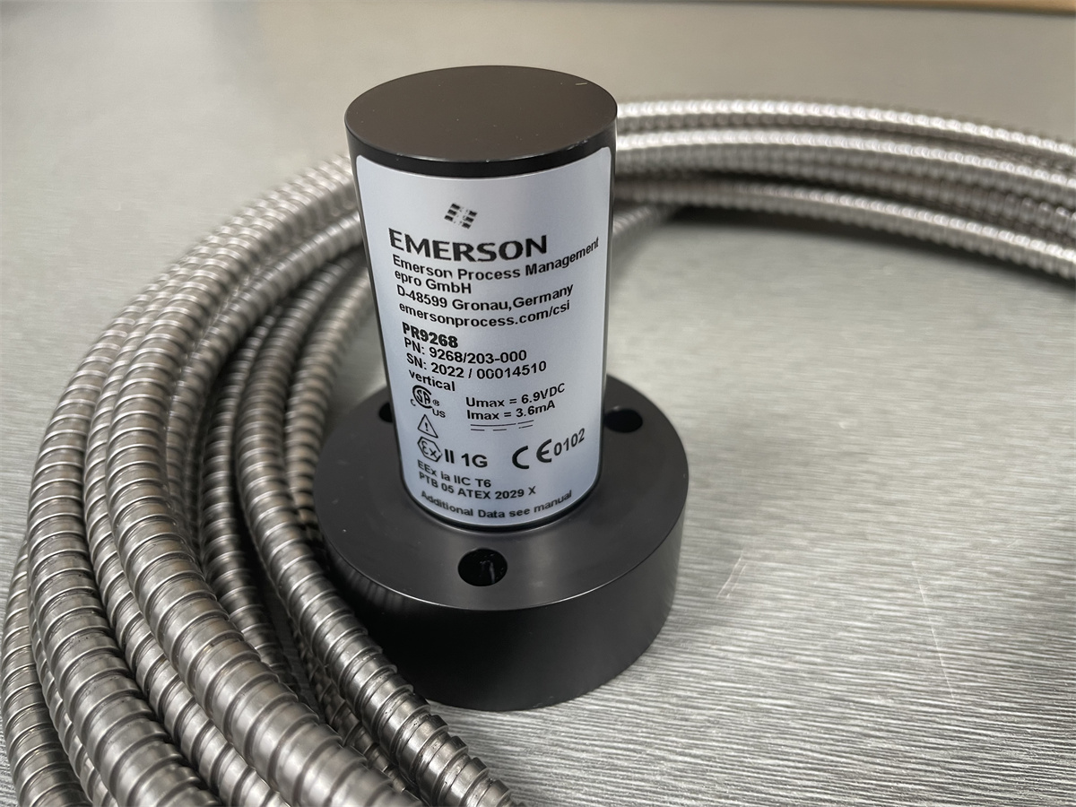 PR9268/203-000 Epro Emerson PR9268 Вертикальный датчик электродинамической скорости