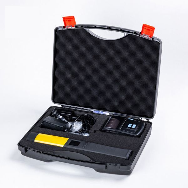 Portable One-Way Anti-Reflux Mouthpiece Breath Alcohol Tester with Platinum Fuel Cell Sensor and Flashlight Battery AT7600