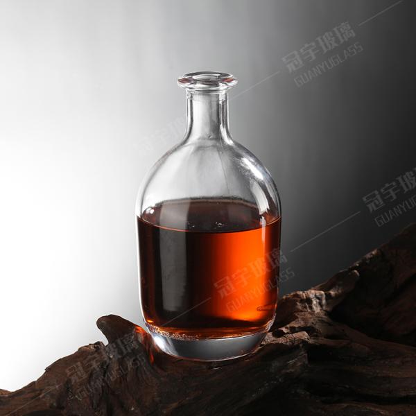 550ml Square Gin Tequila Rum Vodka Wine Liquor Glass Bottle Sale Clear and Customized