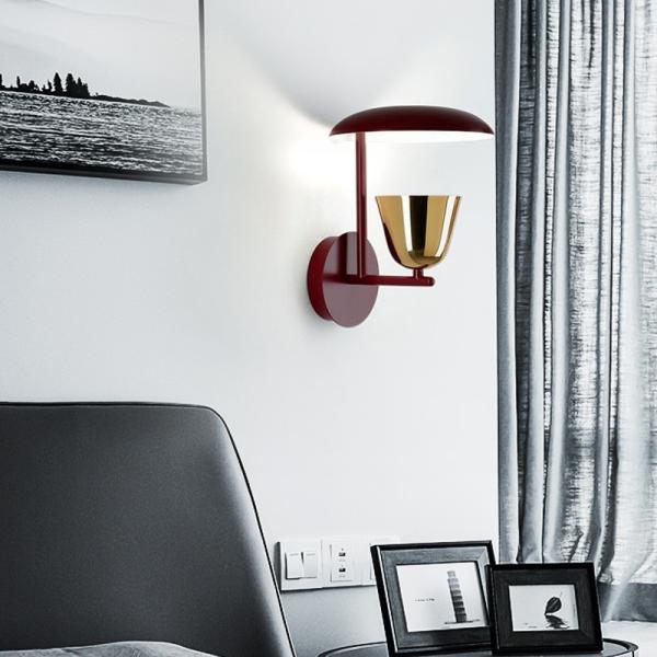 Modern Led Red Wall Lights Home Bedroom Bedside Lightolight LED Wall Sconce(WH-OR-221)