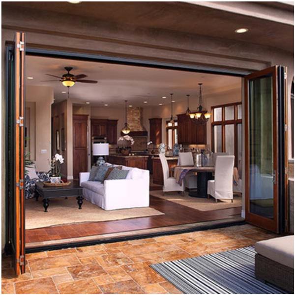 AS2047 Aluminum Glass Entry Door Exterior Double Glazing Glass With Louvers