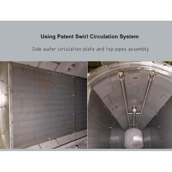 1.2*2*2 Big Pouches Sterilization Bath Retort for Automatic Processing of Food Industry