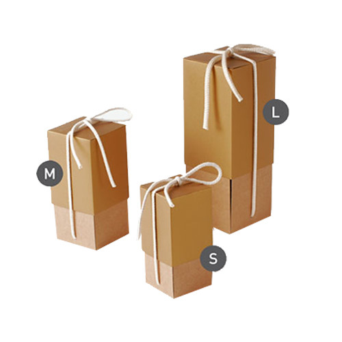 Коробка вина цвета Брауна персонализированная гофрированной бумагой с крышкой для настоящего момента