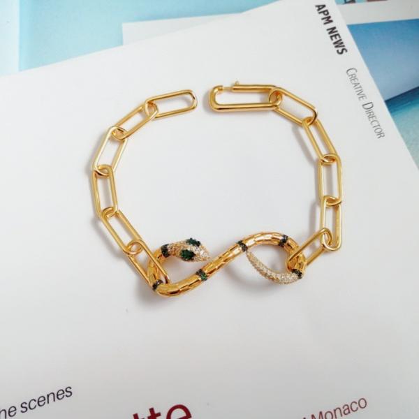Exotic Snake Guardian Women'S Sterling Silver Bangles Handwear