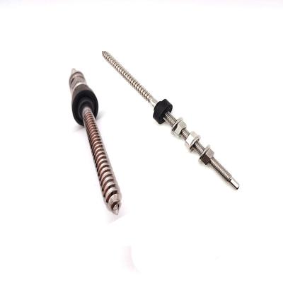 Stainless Steel 201/304 M12 large Solar system hanger bolt With Epdm Washer