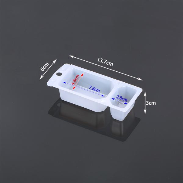 Hengmaster Disposable Coconut Spread &Pretzels Two Caompartment Tray Chocolate Biscuit Blister Plastic Tray Packaging