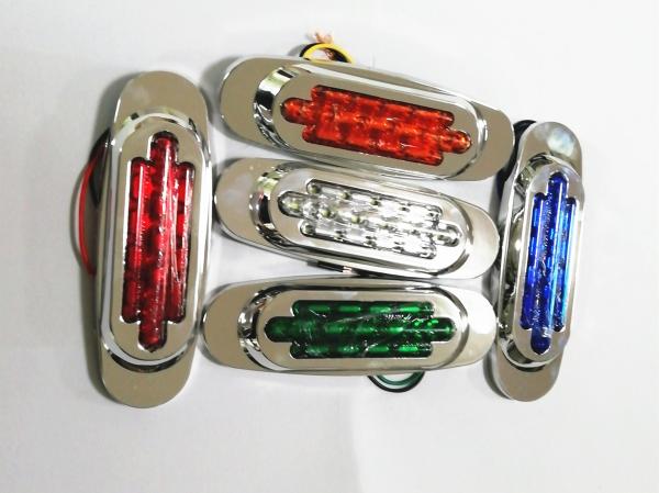 2 inch Round truck led Light for Side Marke 12V/24V waterproof red amber white colors