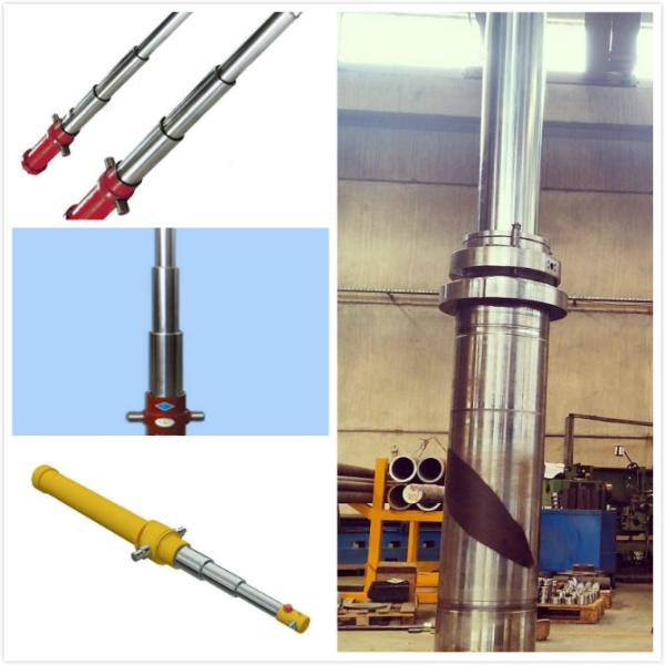 Pistón duro largo resistente Rod Material de Chrome del cilindro hidráulico del movimiento