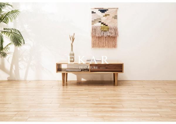 Coffee Table Design Solid Wood Living Room Modern Furniture  FL-B006-C
