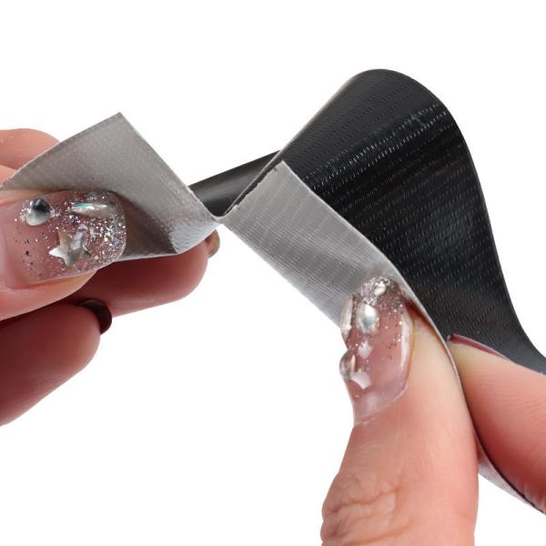 High Viscosity Black Duct Tape Clothes For Indoor Outdoor Applications No Logo Printing