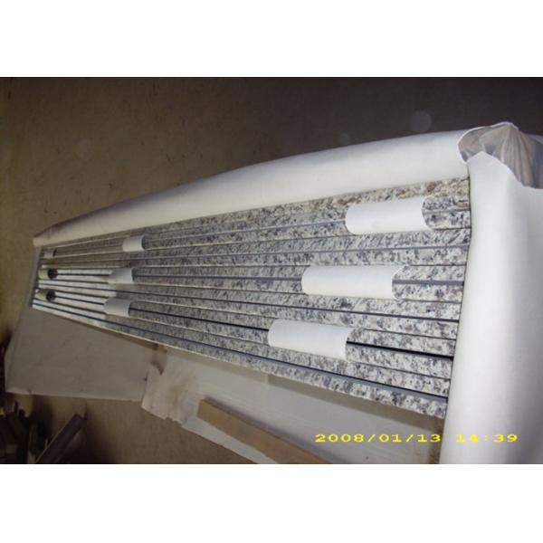 Eased Edge White Granite Slab Countertops Granite Vanity Tops For Bathroom