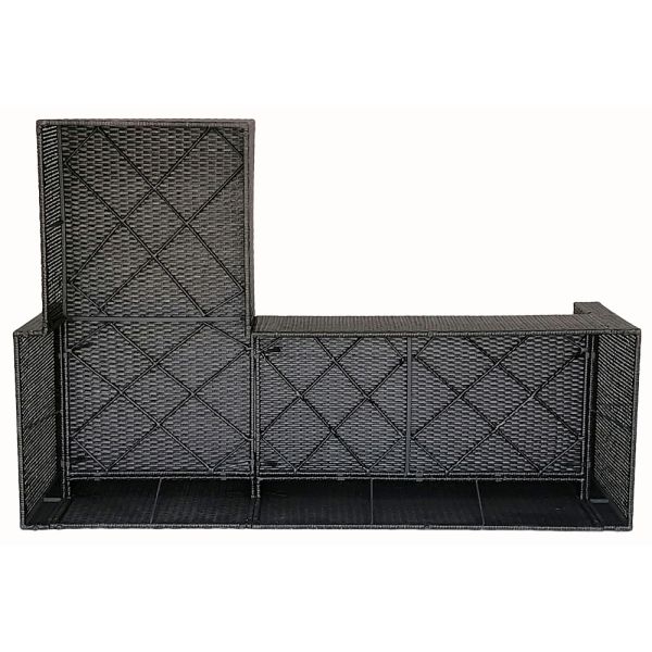 Factory Hot Sale High Quality Good Price PE Wicker Sofa Set Indoor Outdoor Rattan Wicker Garden Furniture